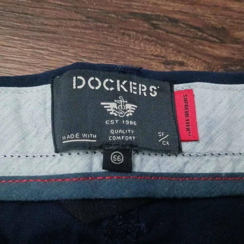 New Dockers Mens Ultimate Casual Chino Shorts Blue Size 56‎ Supremeflex